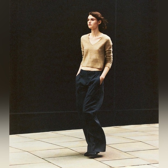 NWT Vince Fair Isle Cashmere V-Neck Sweater